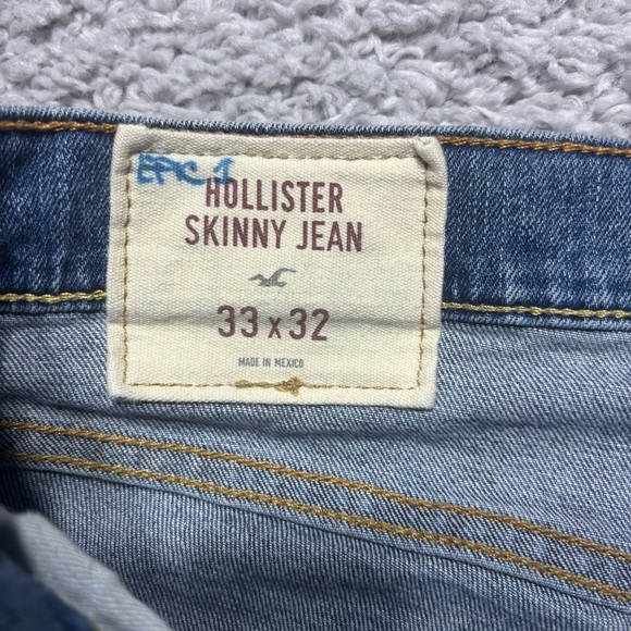 Hollister Shorts Mens 33 Cut Offs Frayed Raw Hem Grunge Denim Streetwear Work - Picture 2 of 6